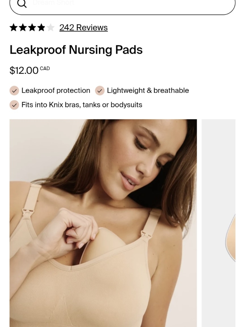 Knix Leakproof Nursing Pads Nursing Pads in Beige NWT